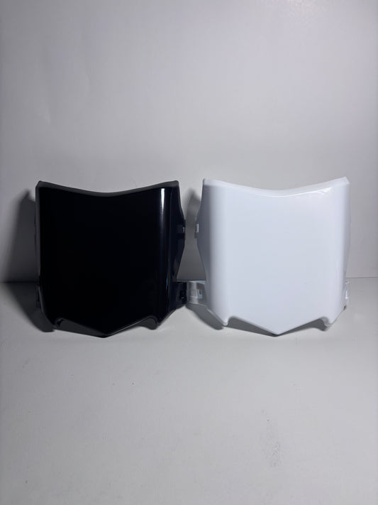 Glossy moto cuts plate