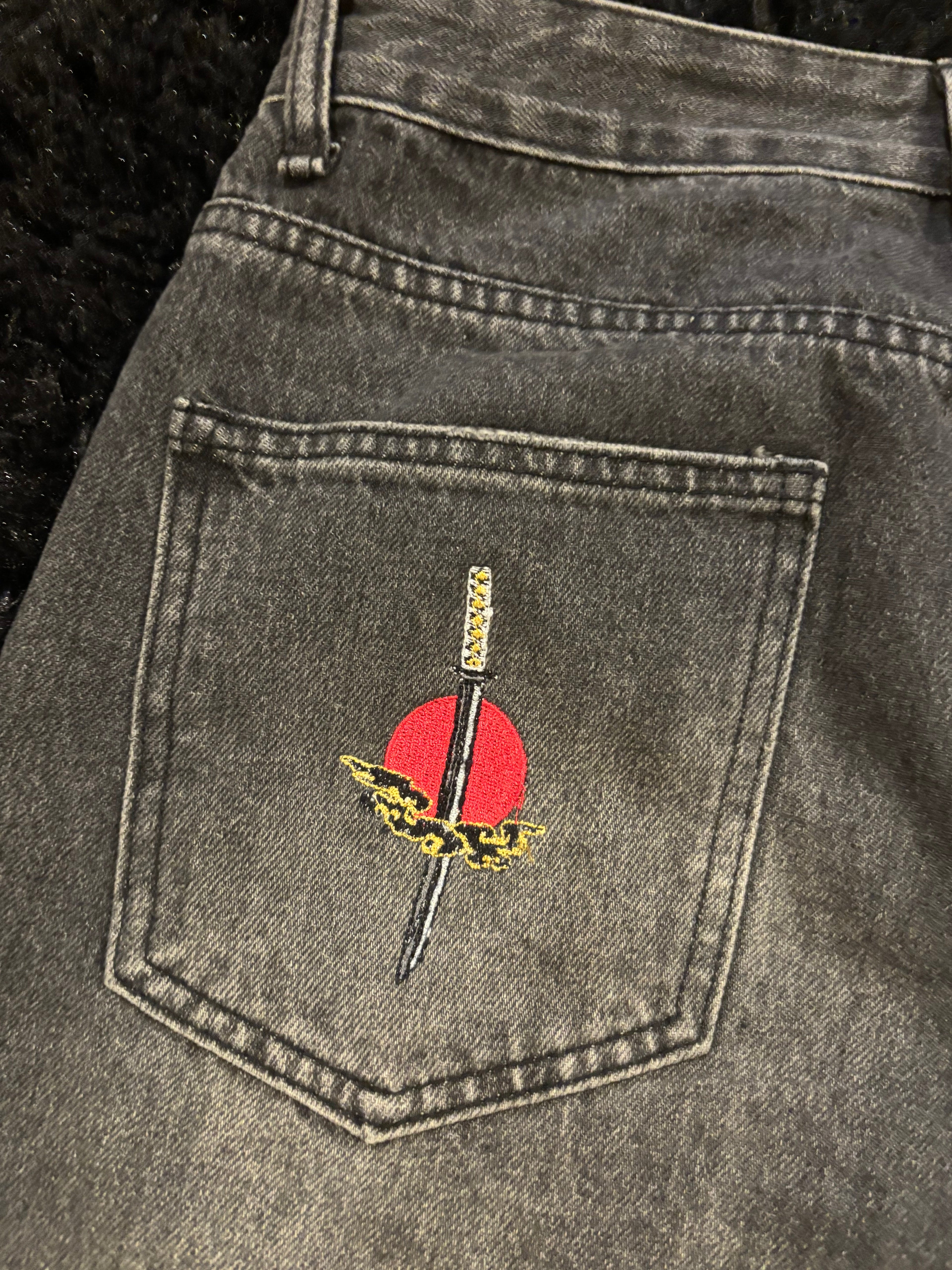 Sakura blade baggy denim