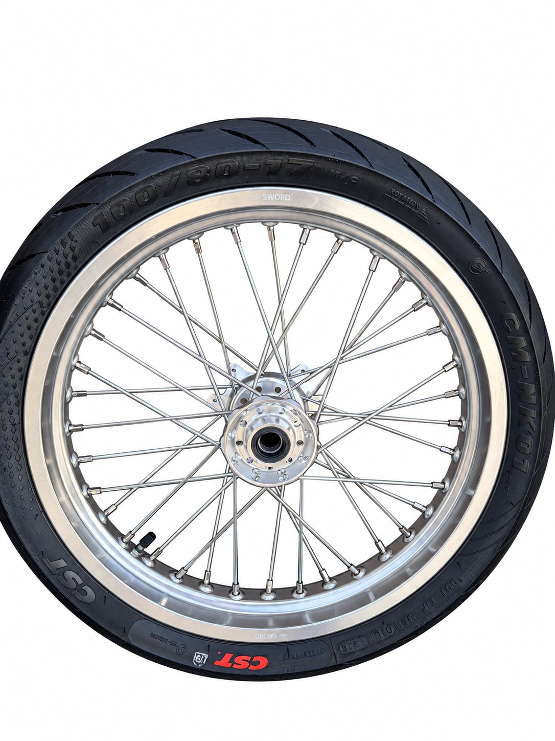 Ultra Bee supermoto wheel reference photo on white background
