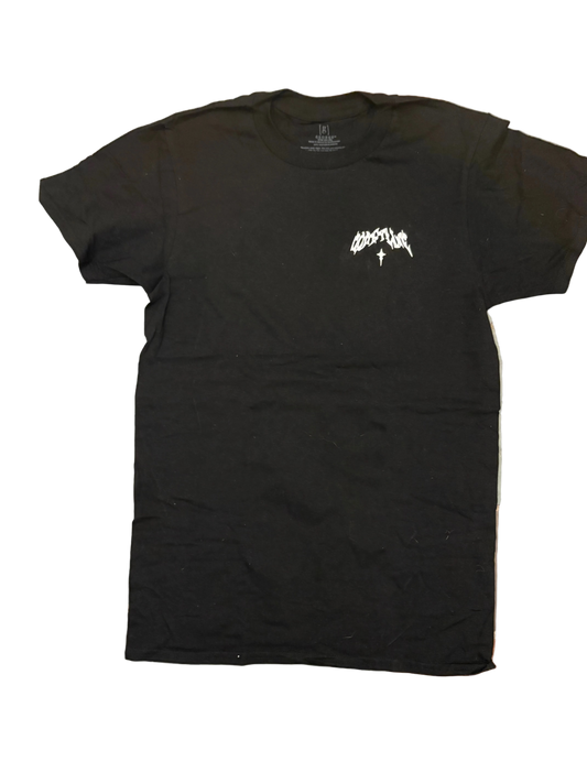 Black coastline T-shirt